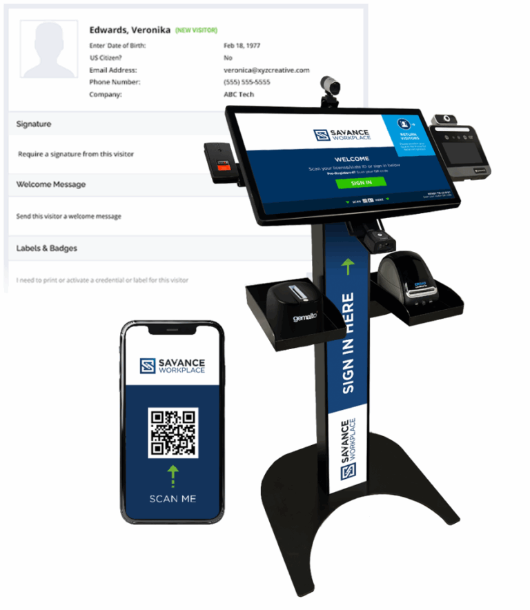 Digital Visitor Check In Visitor Management Solutions | Smart Entry System Vision9i